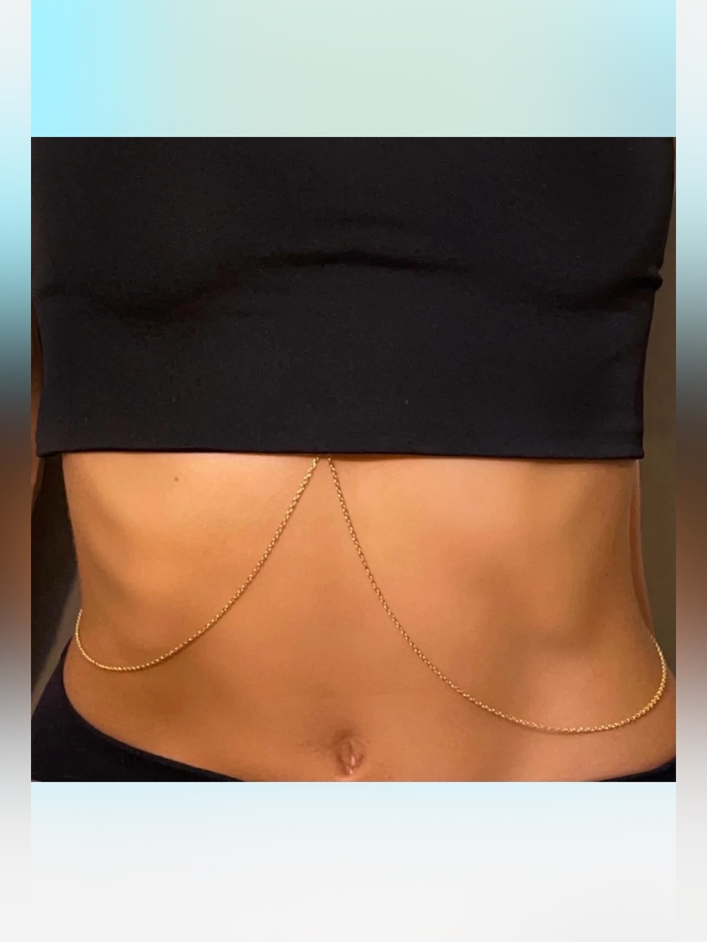 Gold Body Chain Waist Jewelry - Women's Intimates Accent